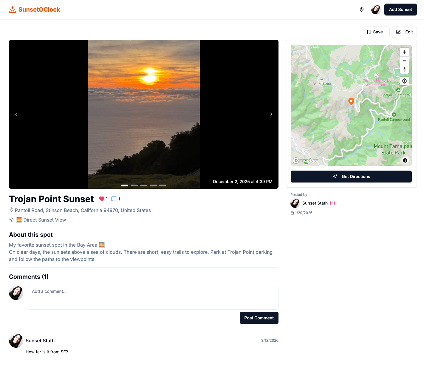 Spot details & photos